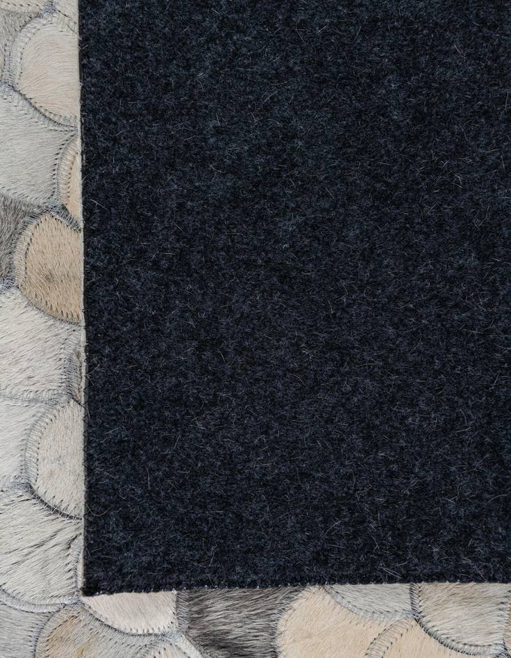 Detail image of  5' 1 x 7' 10 Cowhide Leather Rug