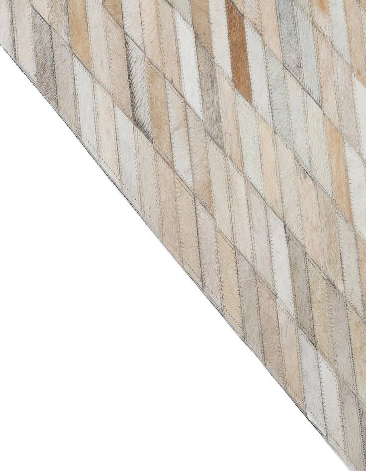 Detail image of  4' 9 x 7' 10 Cowhide Leather Rug