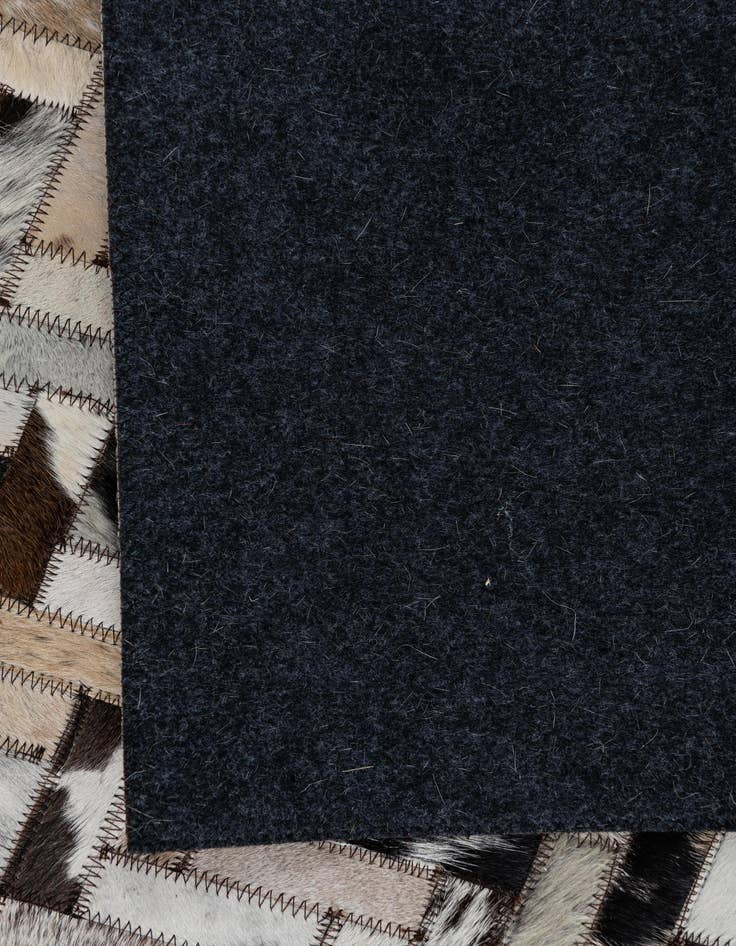 Detail image of  5' 3 x 7' 10 Cowhide Leather Rug