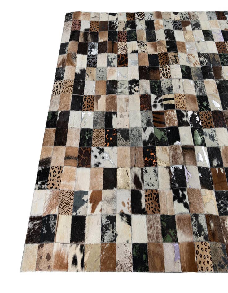 Detail image of  5' x 8' Cowhide Leather Rug
