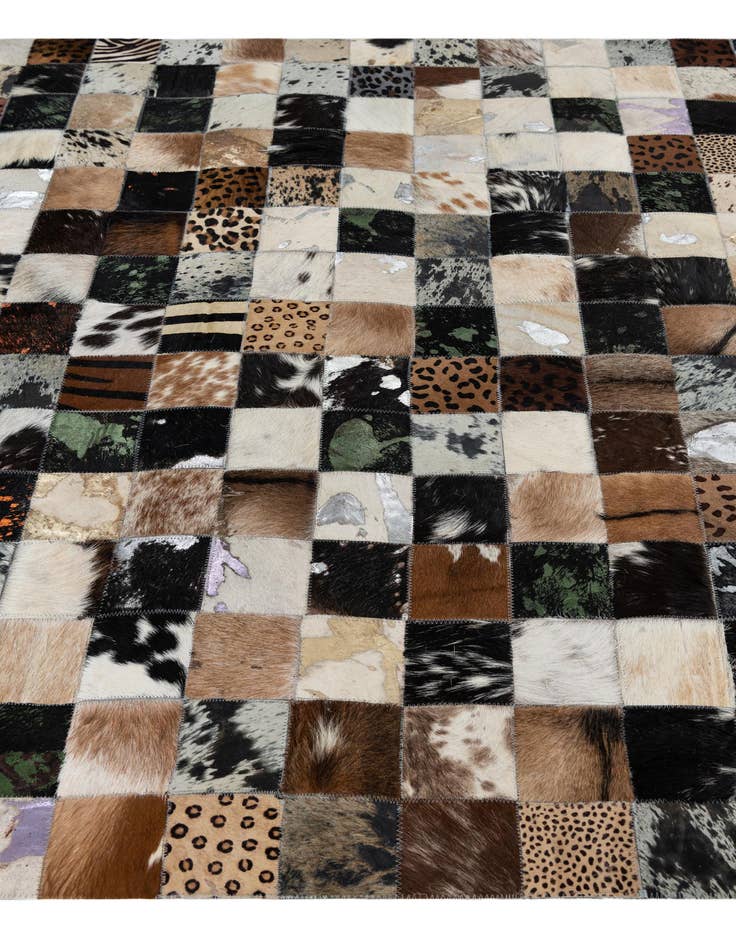 Detail image of  5' x 8' Cowhide Leather Rug