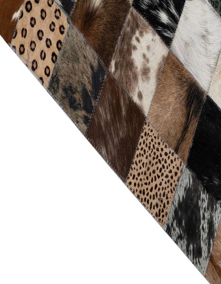 Detail image of  5' x 8' Cowhide Leather Rug