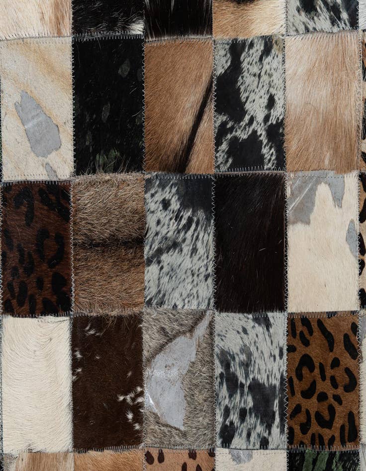 Detail image of  5' x 8' Cowhide Leather Rug