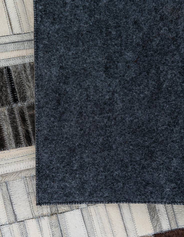 Detail image of  5' 2 x 7' 9 Cowhide Leather Rug