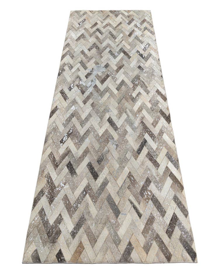 Detail image of  5' x 7' 10 Cowhide Leather Rug