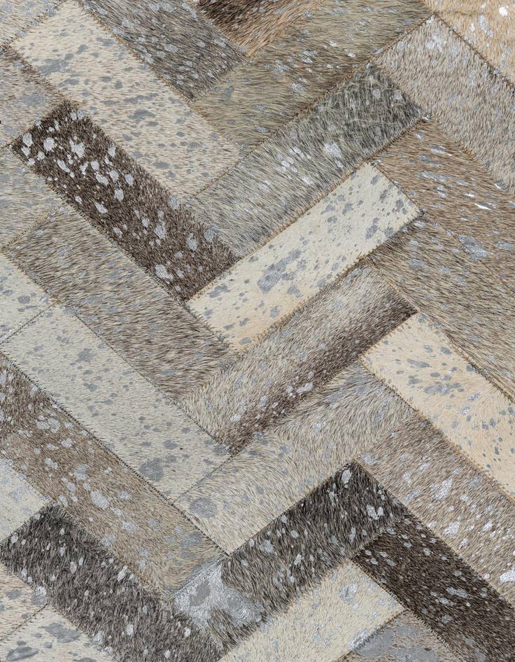 Detail image of  5' x 7' 10 Cowhide Leather Rug