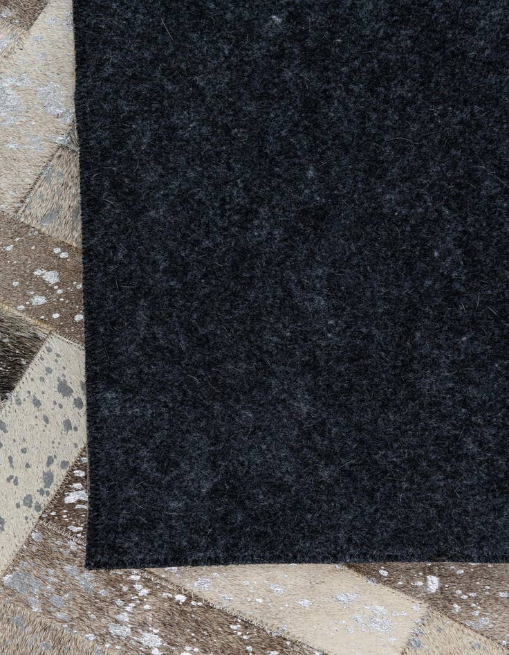 Detail image of  5' x 7' 10 Cowhide Leather Rug