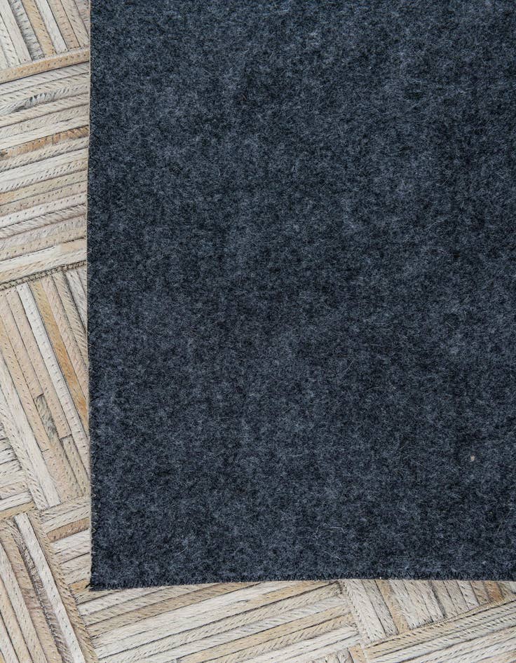 Detail image of  4' 10 x 7' 6 Cowhide Leather Rug