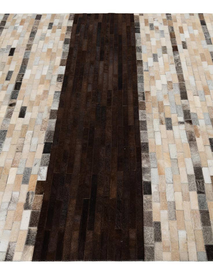 Detail image of  5' x 8' Cowhide Leather Rug