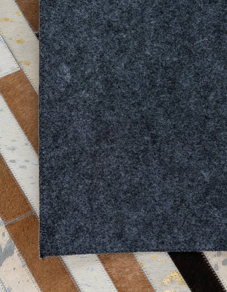 Detail image of  5' 1 x 7' 9 Cowhide Leather Rug