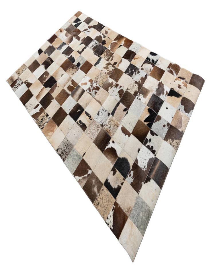 Detail image of  5' x 7' 9 Cowhide Leather Rug