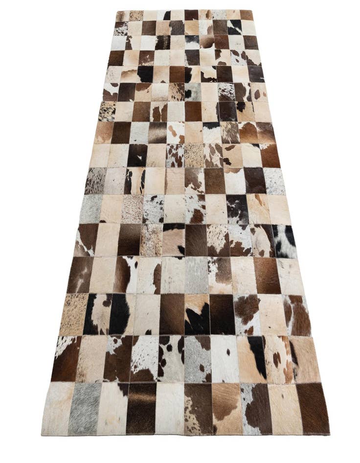 Detail image of  5' x 7' 9 Cowhide Leather Rug