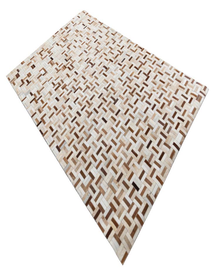 Detail image of  5' 1 x 8' Cowhide Leather Rug