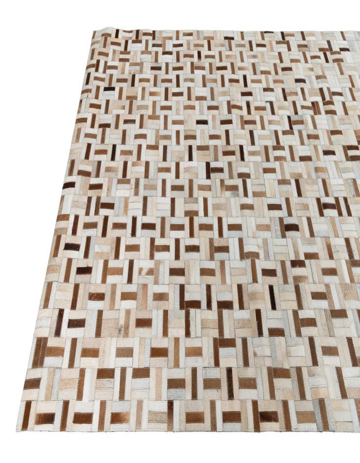 Detail image of  5' 1 x 8' Cowhide Leather Rug