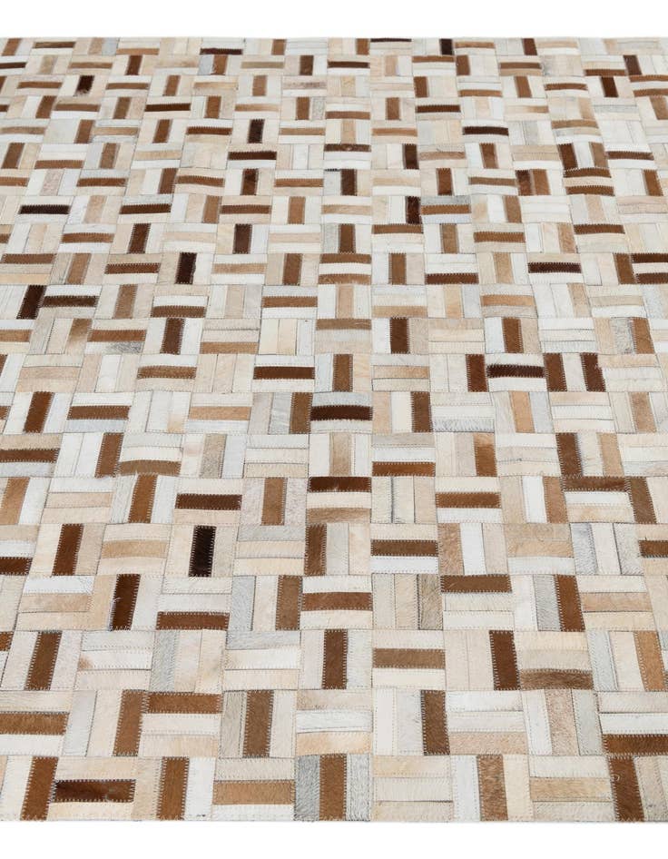 Detail image of  5' 1 x 8' Cowhide Leather Rug