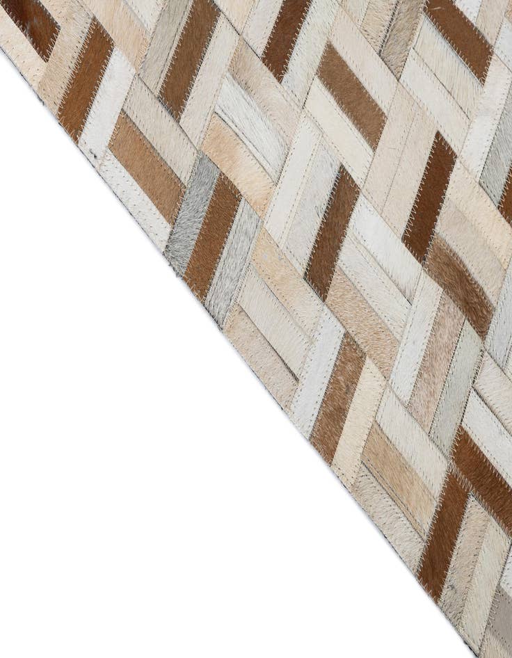 Detail image of  5' 1 x 8' Cowhide Leather Rug