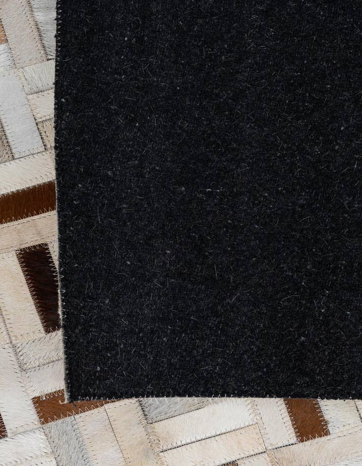 Detail image of  5' 1 x 8' Cowhide Leather Rug