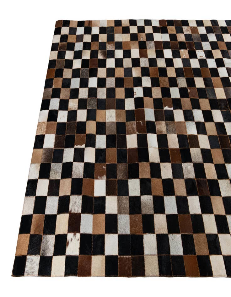 Detail image of  5' x 8' Cowhide Leather Rug