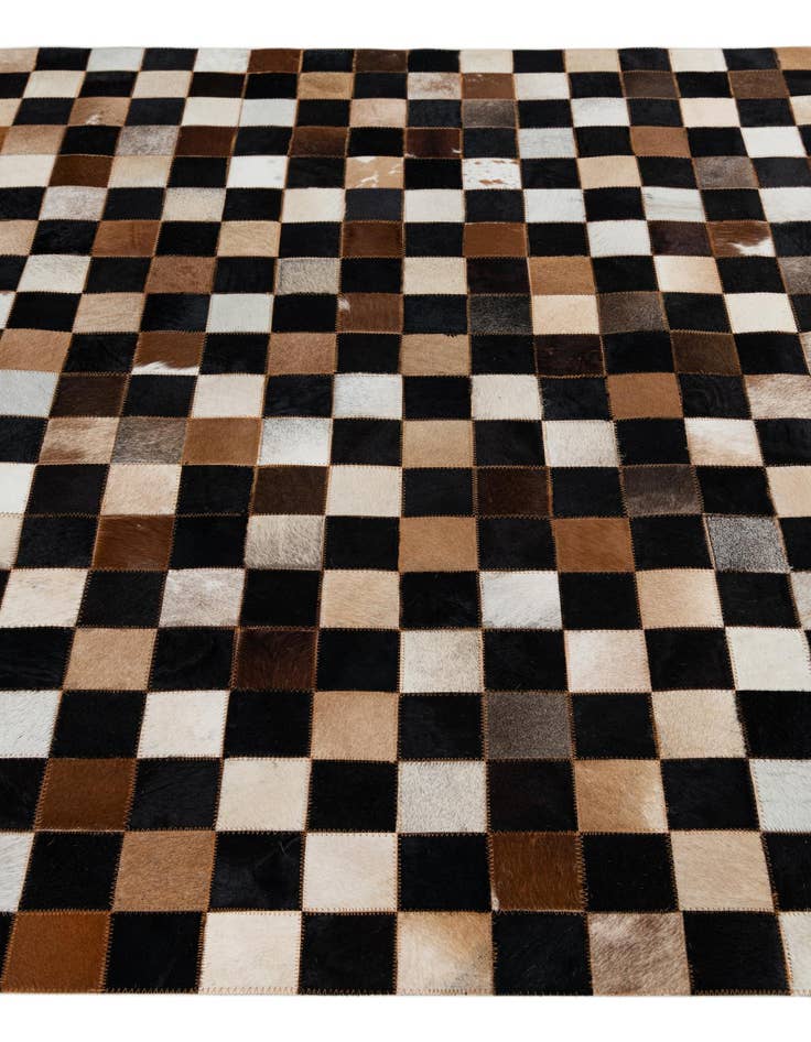 Detail image of  5' x 8' Cowhide Leather Rug