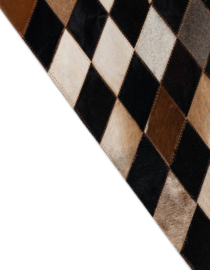 Detail image of  5' x 8' Cowhide Leather Rug