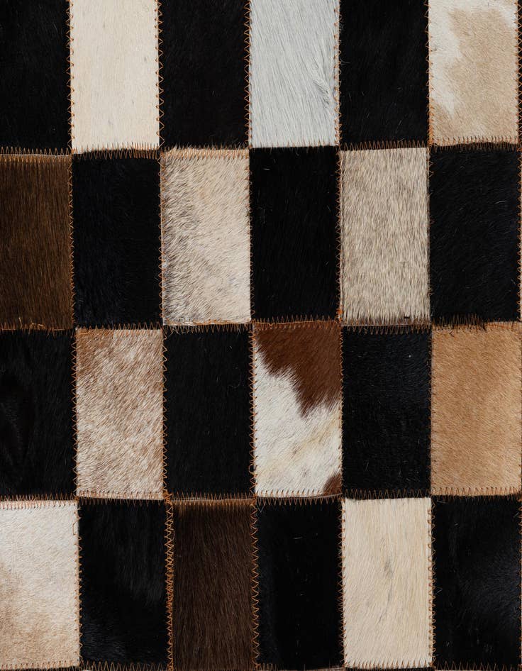 Detail image of  5' x 8' Cowhide Leather Rug