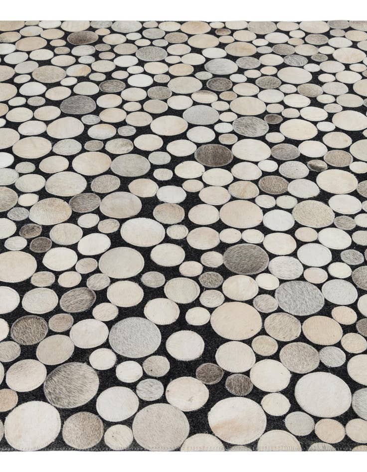 Detail image of  5' 4 x 7' 1 Cowhide Leather Rug