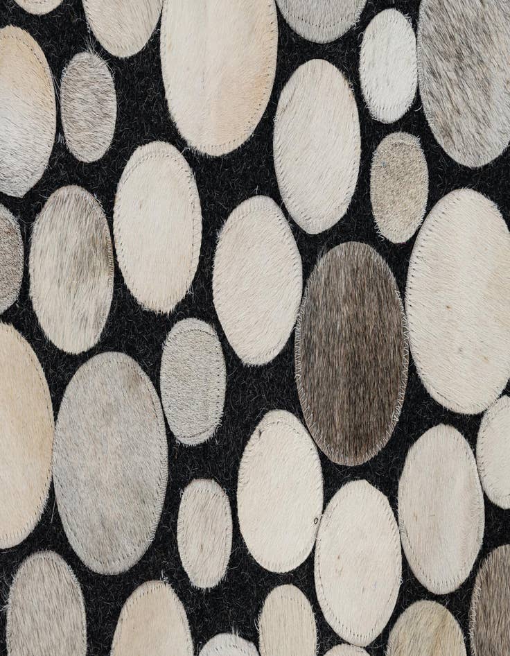Detail image of  5' 4 x 7' 1 Cowhide Leather Rug