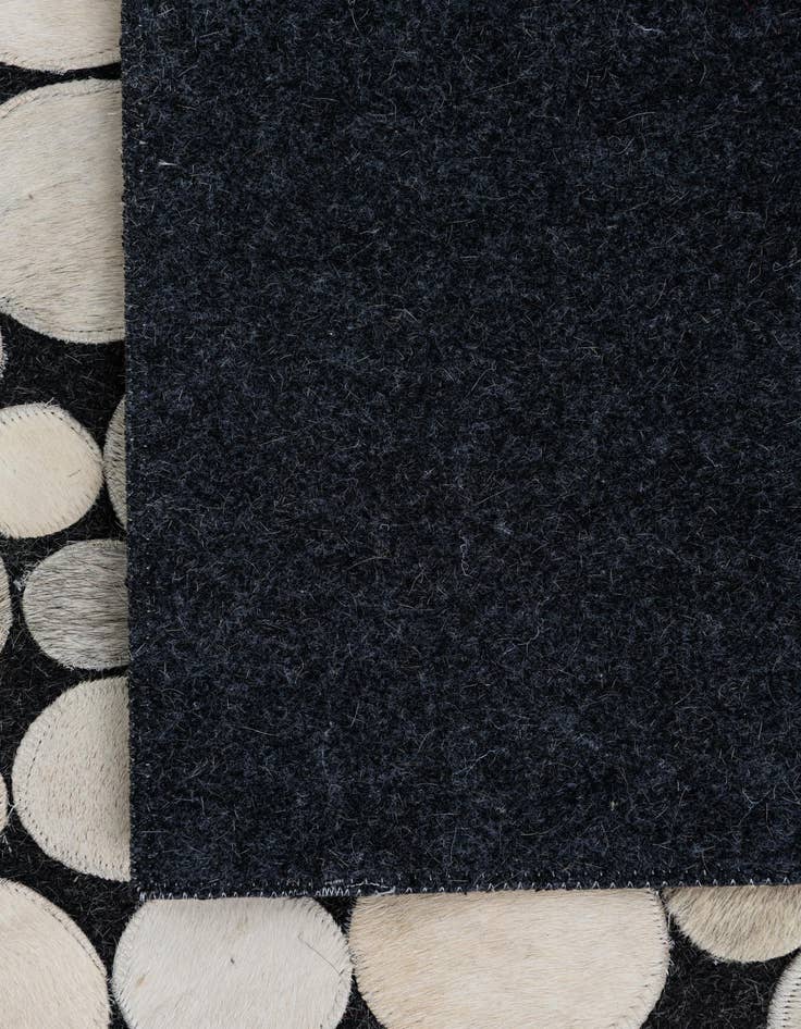 Detail image of  5' 4 x 7' 1 Cowhide Leather Rug