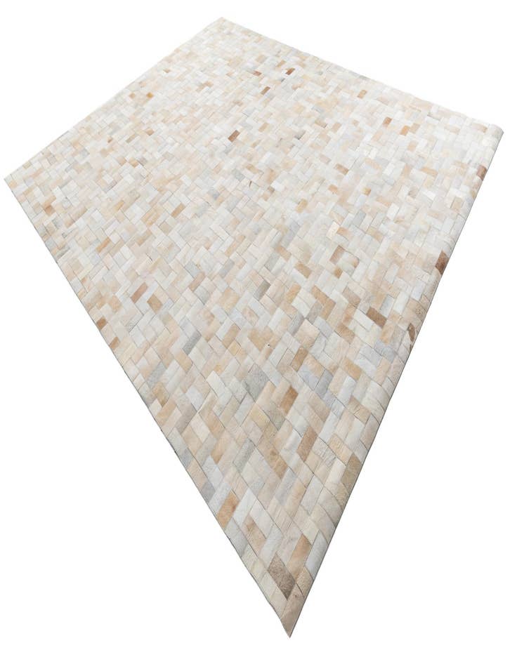 Detail image of  8' 1 x 10' Cowhide Leather Rug