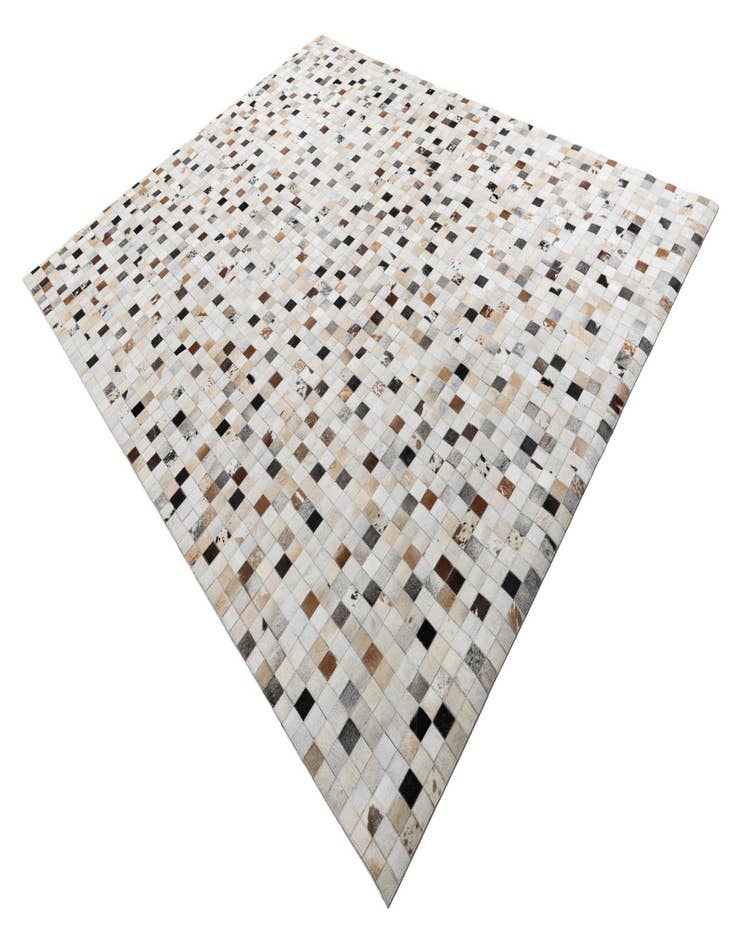 Detail image of  8' 1 x 10' Cowhide Leather Rug