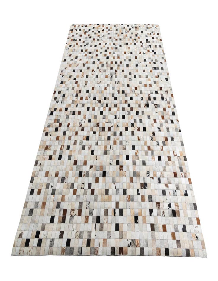 Detail image of  8' 1 x 10' Cowhide Leather Rug