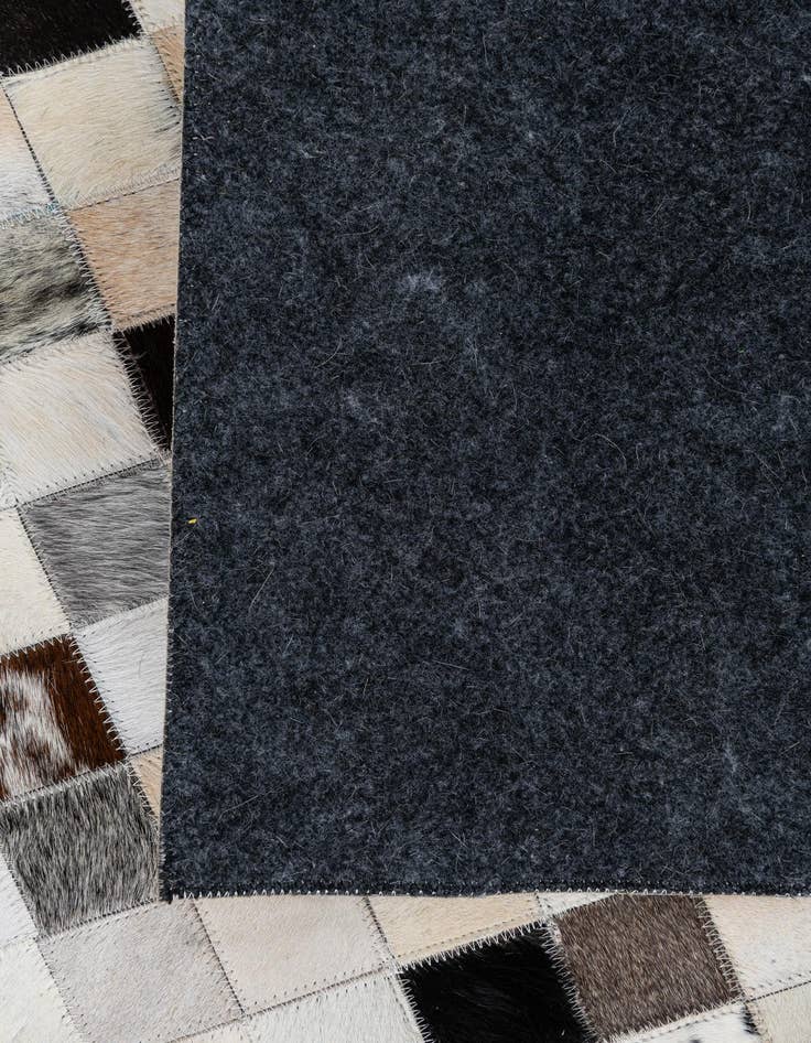 Detail image of  8' 1 x 10' Cowhide Leather Rug