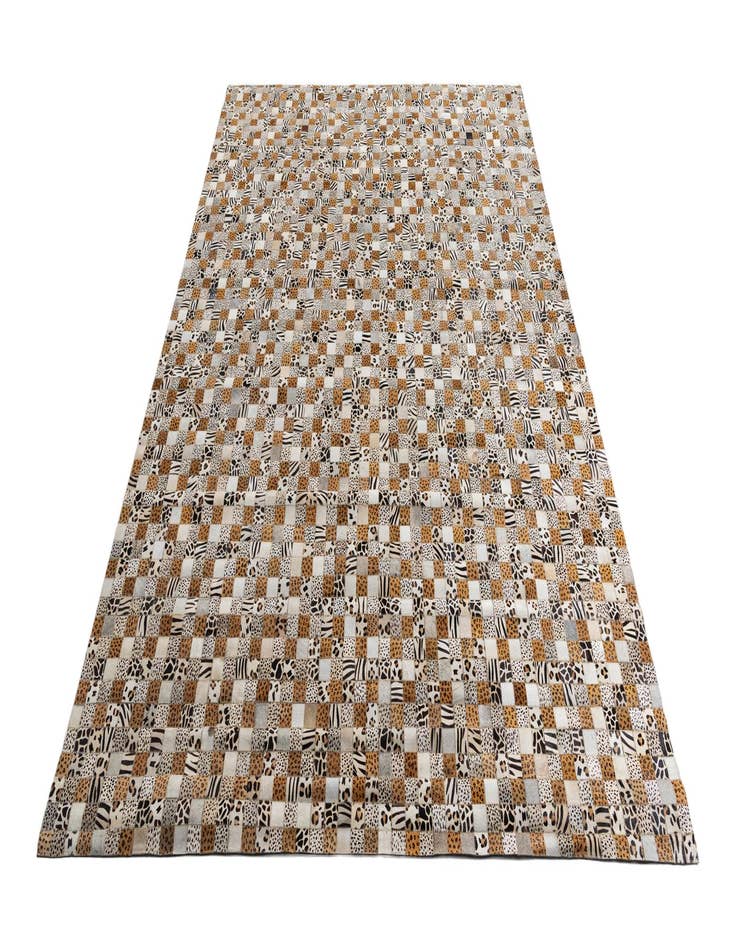 Detail image of  8' x 9' 10 Cowhide Leather Rug