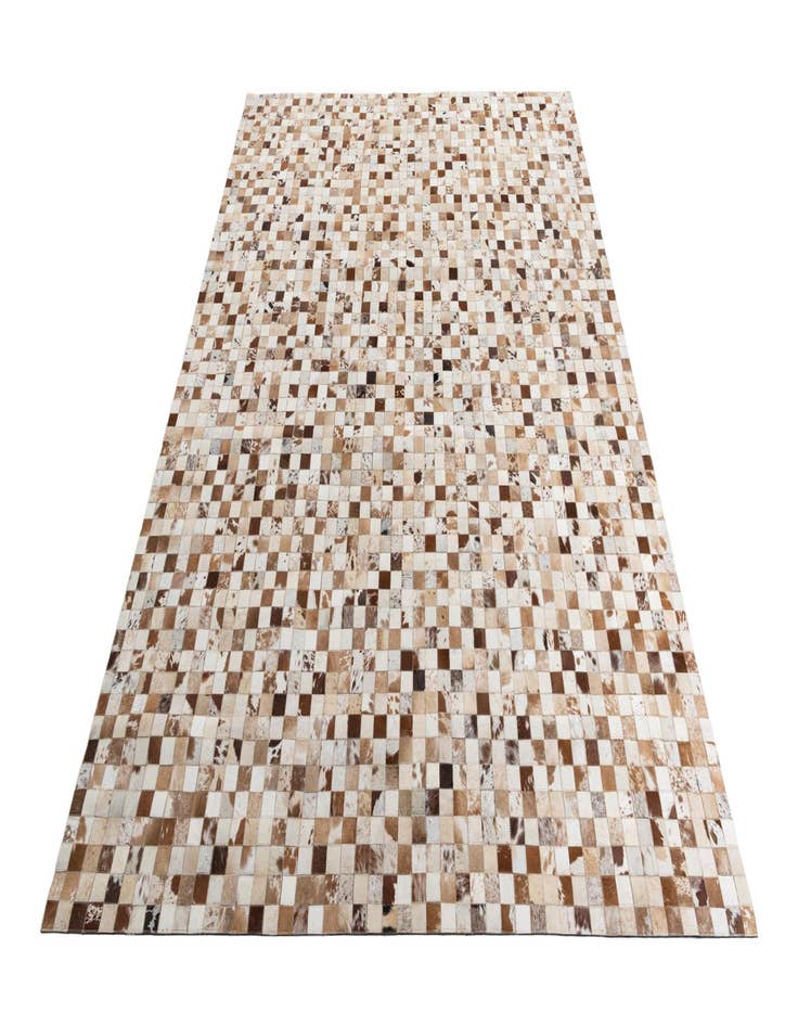 Detail image of  8' 1 x 10' Cowhide Leather Rug