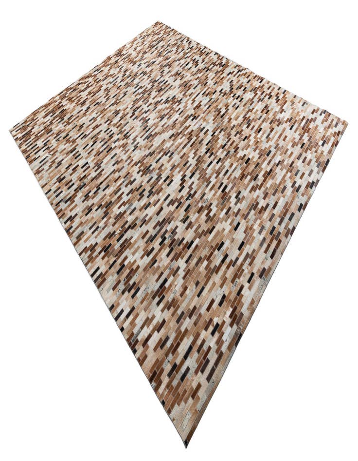 Detail image of  8' x 9' 8 Cowhide Leather Rug