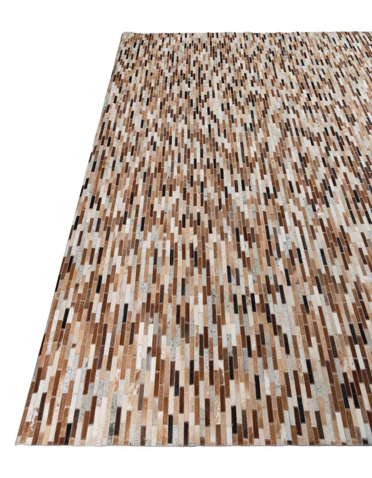 Detail image of  8' x 9' 8 Cowhide Leather Rug