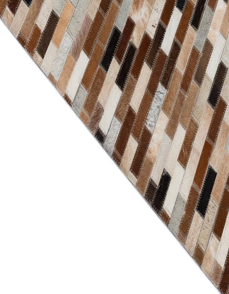 Detail image of  8' x 9' 8 Cowhide Leather Rug