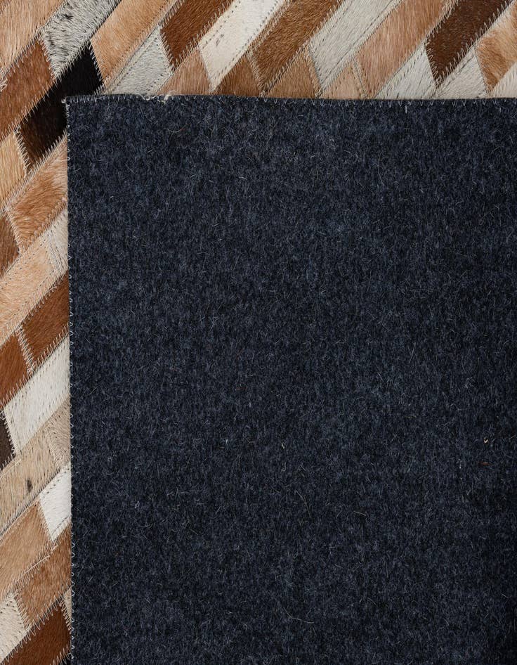 Detail image of  8' x 9' 8 Cowhide Leather Rug