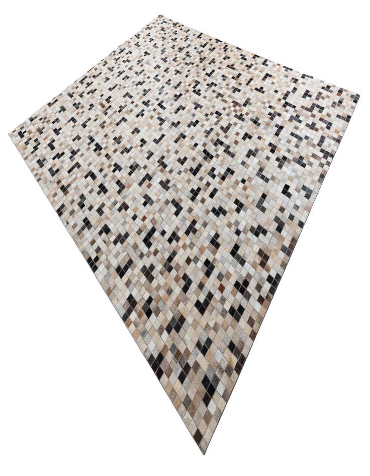 Detail image of  8' 1 x 9' 10 Cowhide Leather Rug