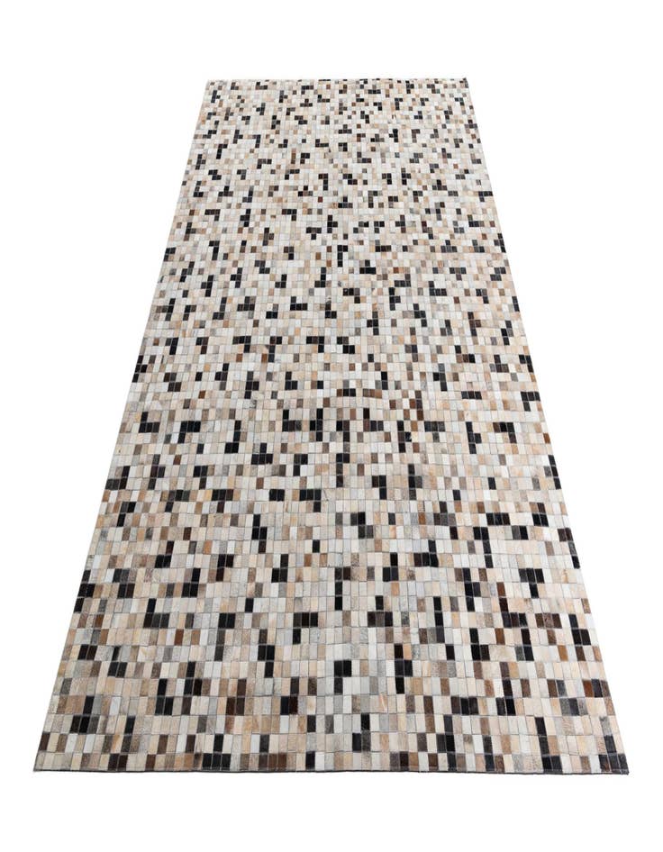 Detail image of  8' 1 x 9' 10 Cowhide Leather Rug