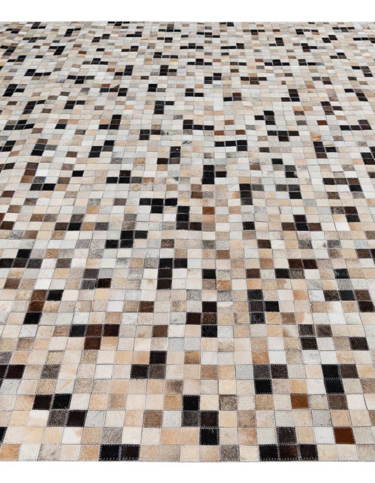 Detail image of  8' 1 x 9' 10 Cowhide Leather Rug