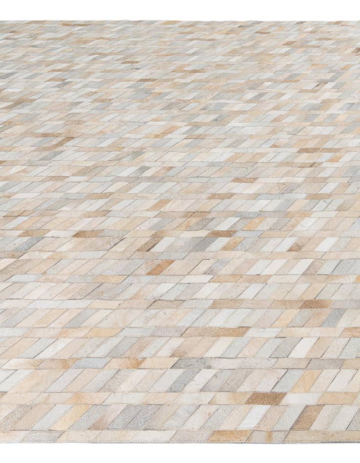 Detail image of  8' x 9' 9 Cowhide Leather Rug