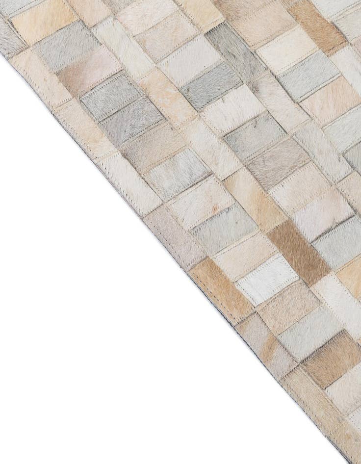 Detail image of  8' x 9' 9 Cowhide Leather Rug