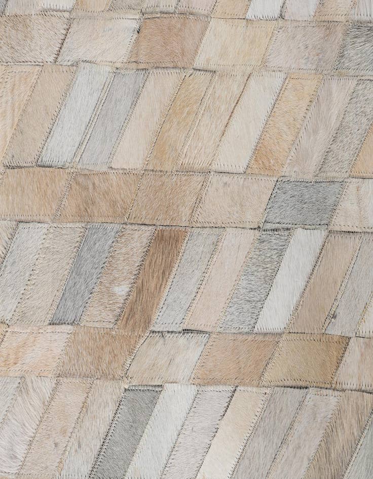 Detail image of  8' x 9' 9 Cowhide Leather Rug