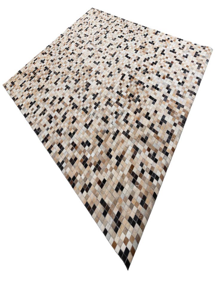 Detail image of  8' 1 x 9' 10 Cowhide Leather Rug