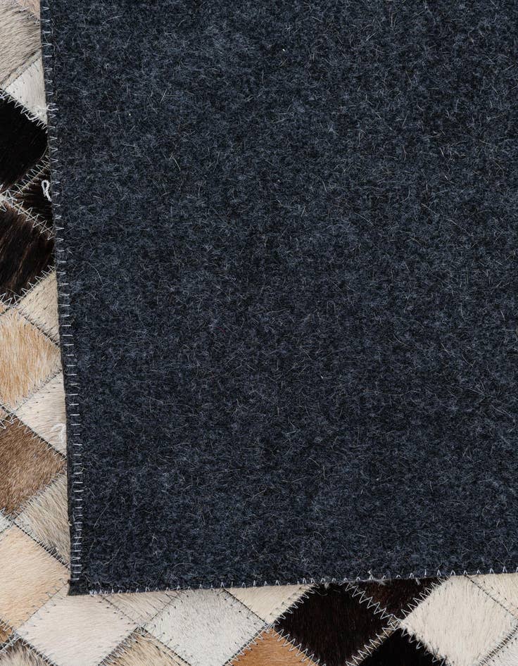 Detail image of  8' 1 x 9' 10 Cowhide Leather Rug