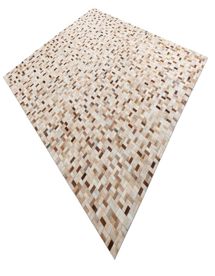 Detail image of  8' 2 x 9' 9 Cowhide Leather Rug