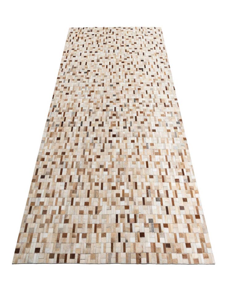 Detail image of  8' 2 x 9' 9 Cowhide Leather Rug