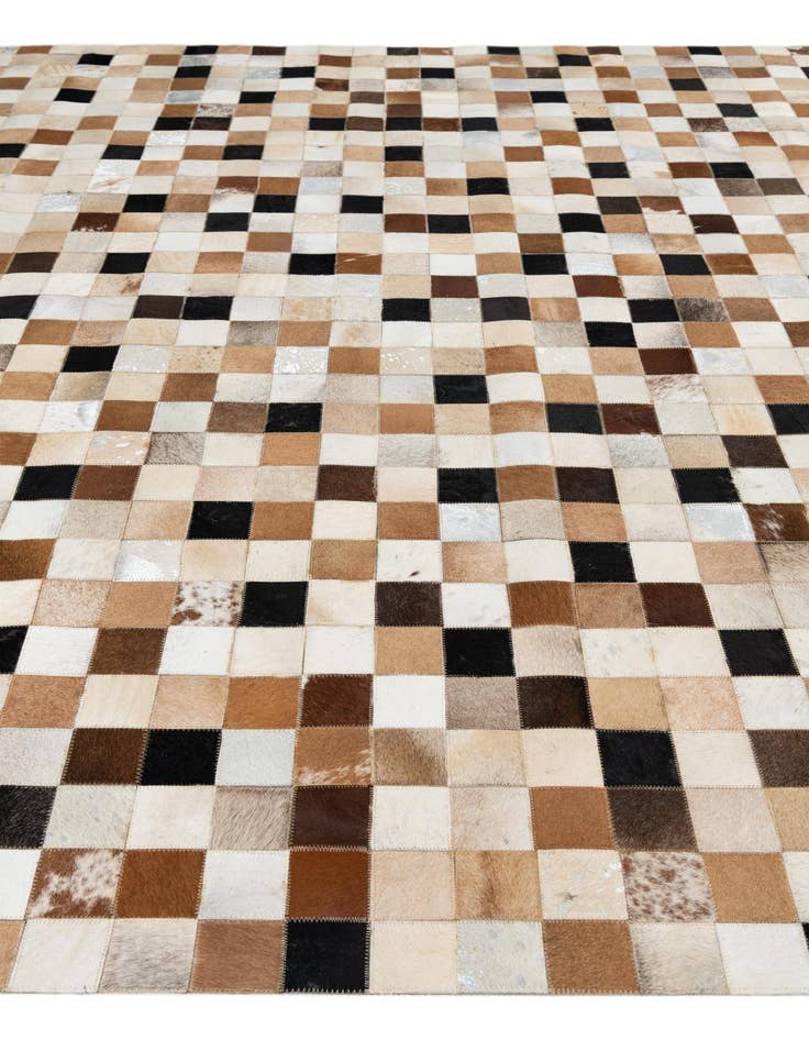 Detail image of  8' x 9' 10 Cowhide Leather Rug