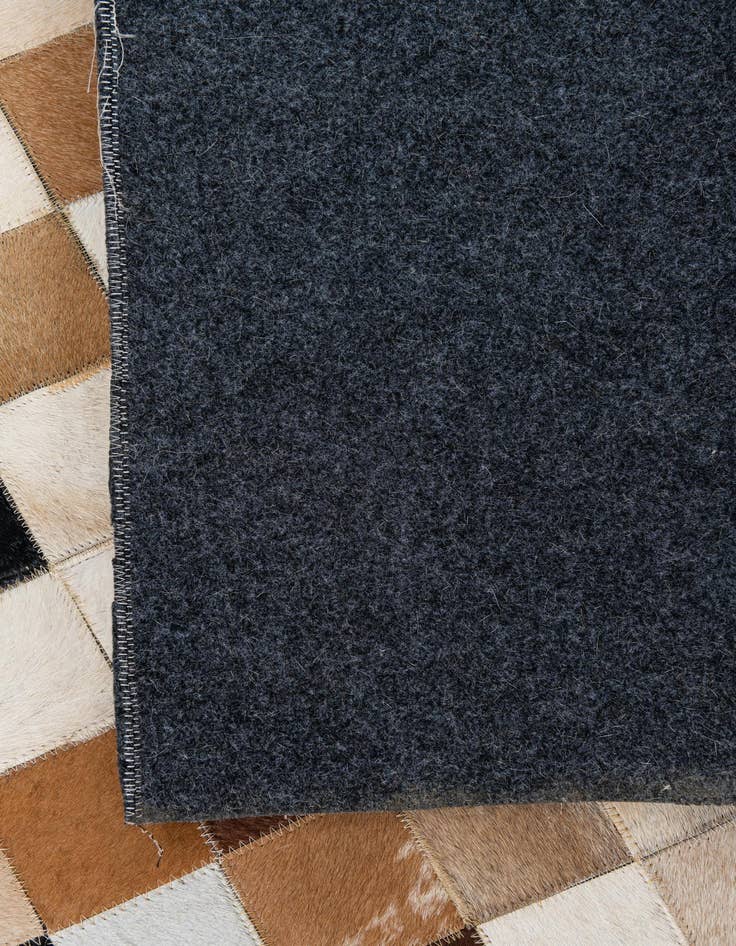 Detail image of  8' x 9' 10 Cowhide Leather Rug